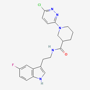 1-(6-chloropyridazin-3-yl)-N-[2-(5-fluoro-1H-indol-3-yl)ethyl]piperidine-3-carboxamide