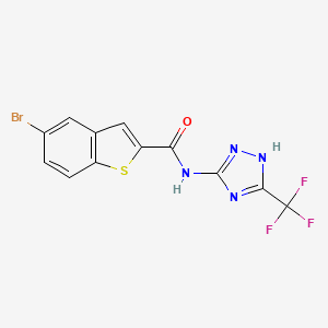 molecular formula C12H6BrF3N4OS B10981326 C12H6BrF3N4OS 