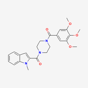 (1-methyl-1H-indol-2-yl){4-[(3,4,5-trimethoxyphenyl)carbonyl]piperazin-1-yl}methanone