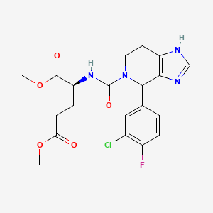 molecular formula C20H22ClFN4O5 B10981371 Dimethyl (2S)-2-({[4-(3-chloro-4-fluorophenyl)-3,4,6,7-tetrahydro-5H-imidazo[4,5-C]pyridin-5-YL]carbonyl}amino)pentanedioate 