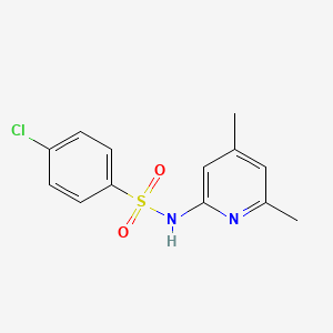 molecular formula C13H13ClN2O2S B10981379 4-chloro-N-(4,6-dimethylpyridin-2-yl)benzenesulfonamide CAS No. 549542-93-0