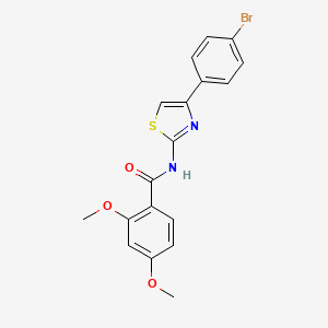 N-[4-(4-bromophenyl)-1,3-thiazol-2-yl]-2,4-dimethoxybenzamide