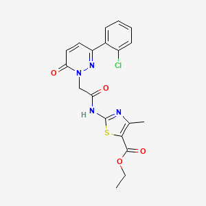 ethyl 2-({[3-(2-chlorophenyl)-6-oxopyridazin-1(6H)-yl]acetyl}amino)-4-methyl-1,3-thiazole-5-carboxylate