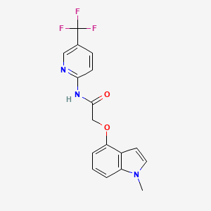 2-[(1-methyl-1H-indol-4-yl)oxy]-N-[5-(trifluoromethyl)pyridin-2-yl]acetamide