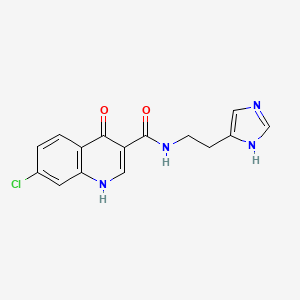 7-chloro-4-hydroxy-N-[2-(1H-imidazol-4-yl)ethyl]quinoline-3-carboxamide