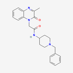 N-(1-benzylpiperidin-4-yl)-2-(3-methyl-2-oxoquinoxalin-1(2H)-yl)acetamide