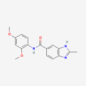 N-(2,4-dimethoxyphenyl)-2-methyl-1H-benzimidazole-6-carboxamide