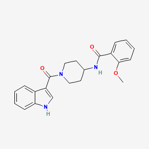 N-[1-(1H-indol-3-ylcarbonyl)piperidin-4-yl]-2-methoxybenzamide