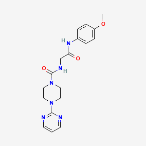 N-{2-[(4-methoxyphenyl)amino]-2-oxoethyl}-4-(pyrimidin-2-yl)piperazine-1-carboxamide