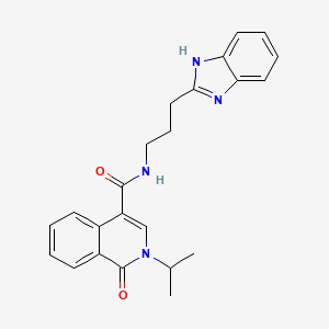 N-[3-(1H-benzimidazol-2-yl)propyl]-1-oxo-2-(propan-2-yl)-1,2-dihydroisoquinoline-4-carboxamide