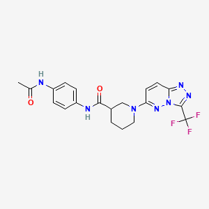 N-[4-(acetylamino)phenyl]-1-[3-(trifluoromethyl)[1,2,4]triazolo[4,3-b]pyridazin-6-yl]piperidine-3-carboxamide