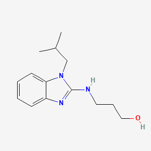 3-{[1-(2-methylpropyl)-1H-benzimidazol-2-yl]amino}propan-1-ol