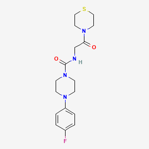 4-(4-fluorophenyl)-N-[2-oxo-2-(thiomorpholin-4-yl)ethyl]piperazine-1-carboxamide