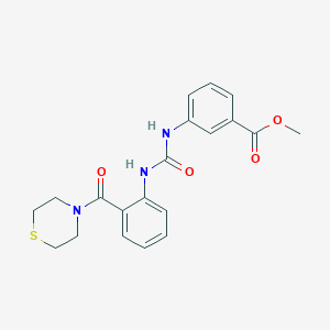 molecular formula C20H21N3O4S B10981545 Methyl 3-({[2-(thiomorpholin-4-ylcarbonyl)phenyl]carbamoyl}amino)benzoate 