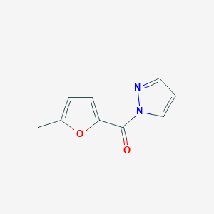 molecular formula C9H8N2O2 B10981572 (5-methylfuran-2-yl)(1H-pyrazol-1-yl)methanone 