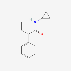 molecular formula C13H17NO B10981577 N-cyclopropyl-2-phenylbutanamide 