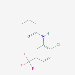 N-[2-chloro-5-(trifluoromethyl)phenyl]-3-methylbutanamide