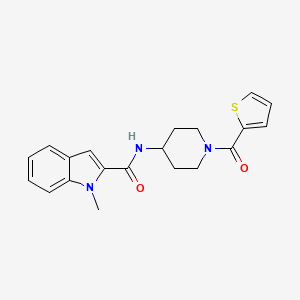 1-methyl-N-[1-(thiophen-2-ylcarbonyl)piperidin-4-yl]-1H-indole-2-carboxamide