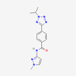 N-(1-methyl-1H-pyrazol-3-yl)-4-[2-(propan-2-yl)-2H-tetrazol-5-yl]benzamide