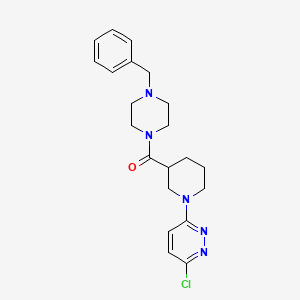 (4-Benzylpiperazin-1-yl)(1-(6-chloropyridazin-3-yl)piperidin-3-yl)methanone