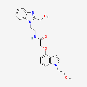 N-{2-[2-(hydroxymethyl)-1H-benzimidazol-1-yl]ethyl}-2-{[1-(2-methoxyethyl)-1H-indol-4-yl]oxy}acetamide