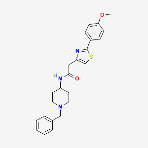 N-(1-benzylpiperidin-4-yl)-2-[2-(4-methoxyphenyl)-1,3-thiazol-4-yl]acetamide