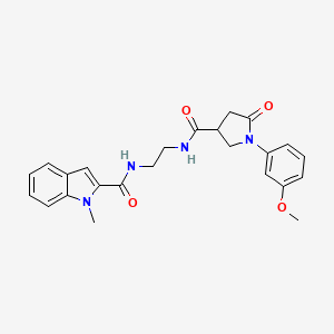 N-[2-({[1-(3-methoxyphenyl)-5-oxopyrrolidin-3-yl]carbonyl}amino)ethyl]-1-methyl-1H-indole-2-carboxamide