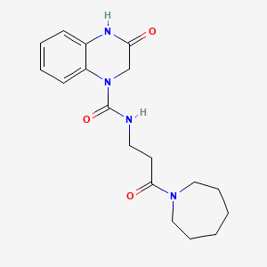 N-[3-(azepan-1-yl)-3-oxopropyl]-3-hydroxyquinoxaline-1(2H)-carboxamide