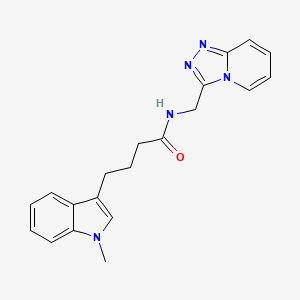 4-(1-methyl-1H-indol-3-yl)-N-([1,2,4]triazolo[4,3-a]pyridin-3-ylmethyl)butanamide