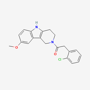 2-(2-chlorophenyl)-1-(8-methoxy-1,3,4,5-tetrahydro-2H-pyrido[4,3-b]indol-2-yl)ethanone