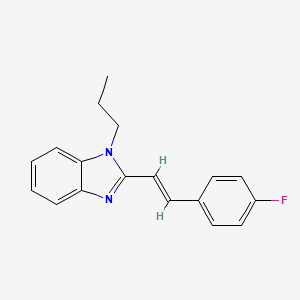 2-[(E)-2-(4-fluorophenyl)ethenyl]-1-propyl-1H-benzimidazole