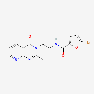 molecular formula C15H13BrN4O3 B10981794 5-bromo-N-[2-(2-methyl-4-oxopyrido[2,3-d]pyrimidin-3(4H)-yl)ethyl]furan-2-carboxamide 