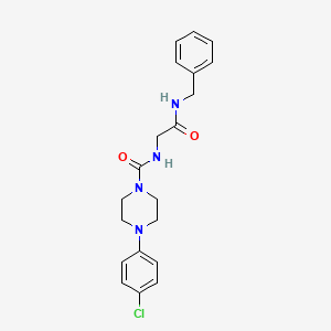 molecular formula C20H23ClN4O2 B10981837 N-[2-(benzylamino)-2-oxoethyl]-4-(4-chlorophenyl)piperazine-1-carboxamide 