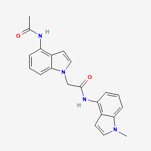 2-[4-(acetylamino)-1H-indol-1-yl]-N-(1-methyl-1H-indol-4-yl)acetamide