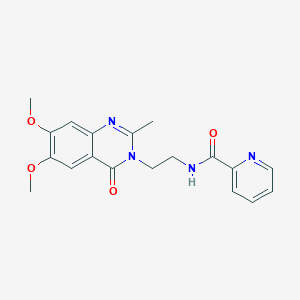 N-[2-(6,7-dimethoxy-2-methyl-4-oxoquinazolin-3(4H)-yl)ethyl]pyridine-2-carboxamide