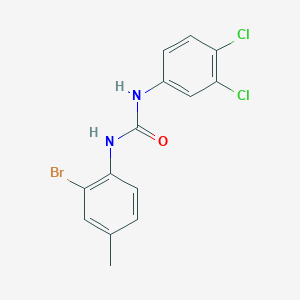 molecular formula C14H11BrCl2N2O B10981862 1-(2-Bromo-4-methylphenyl)-3-(3,4-dichlorophenyl)urea 