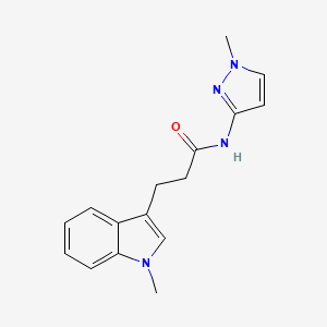 3-(1-methyl-1H-indol-3-yl)-N-(1-methyl-1H-pyrazol-3-yl)propanamide