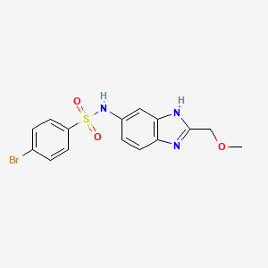 4-bromo-N-[2-(methoxymethyl)-1H-benzimidazol-5-yl]benzenesulfonamide