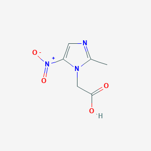 molecular formula C6H7N3O4 B109819 2-甲基-5-硝基咪唑-1-乙酸 CAS No. 1010-93-1