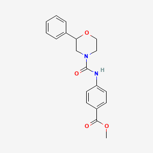 Methyl 4-[(2-phenylmorpholine-4-carbonyl)amino]benzoate