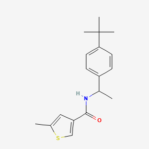 N-[1-(4-tert-butylphenyl)ethyl]-5-methylthiophene-3-carboxamide