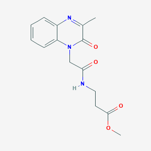 methyl 3-(2-(3-methyl-2-oxoquinoxalin-1(2H)-yl)acetamido)propanoate