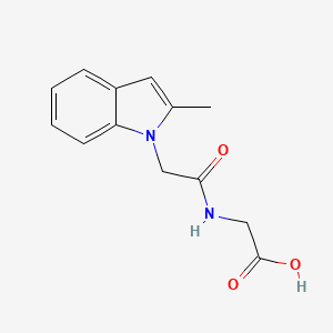 N-[(2-methyl-1H-indol-1-yl)acetyl]glycine