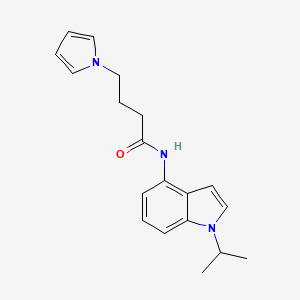 N-(1-Isopropyl-1H-indol-4-YL)-4-(1H-pyrrol-1-YL)butanamide