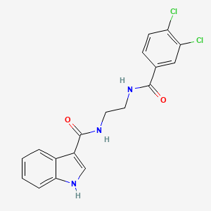 N-(2-{[(3,4-dichlorophenyl)carbonyl]amino}ethyl)-1H-indole-3-carboxamide