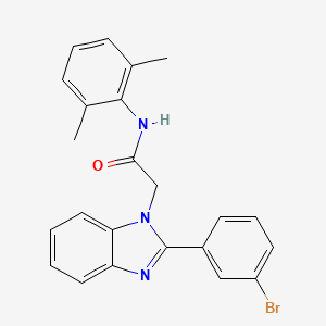 molecular formula C23H20BrN3O B10982031 2-[2-(3-bromophenyl)-1H-benzimidazol-1-yl]-N-(2,6-dimethylphenyl)acetamide 