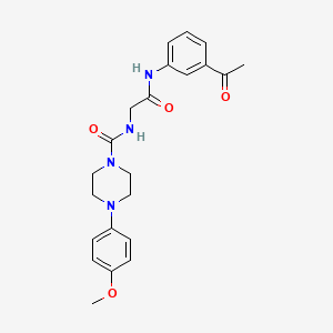 N-{2-[(3-acetylphenyl)amino]-2-oxoethyl}-4-(4-methoxyphenyl)piperazine-1-carboxamide