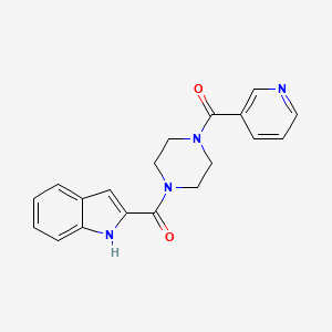 molecular formula C19H18N4O2 B10982053 1H-indol-2-yl[4-(pyridin-3-ylcarbonyl)piperazin-1-yl]methanone 