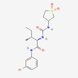 N-(3-bromophenyl)-N~2~-[(1,1-dioxidotetrahydrothiophen-3-yl)carbamoyl]-L-isoleucinamide