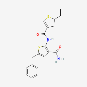 5-Benzyl-2-{[(5-ethylthiophen-3-yl)carbonyl]amino}thiophene-3-carboxamide